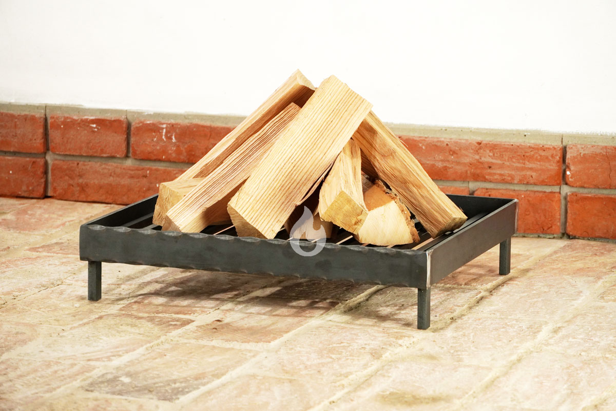 Braver rošt do krbu Barrier V12-6, 51x45x11 cm, topeniště na nožkách, zdobená zábrana