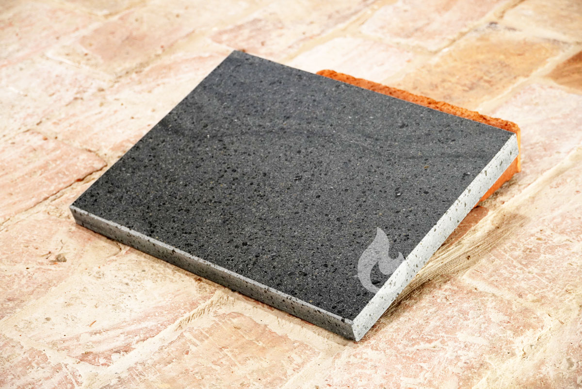 Braver Etna BBQ 40x30x3 cm grilovací kámen, lávový - šedý, velmi odolný