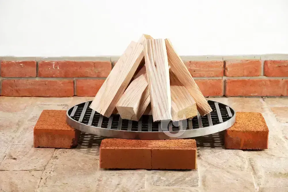 Braver Kruhový palivový rošt O-XCross 56 cm do zahradního krbu, mříž 12x12, lem 25 mm