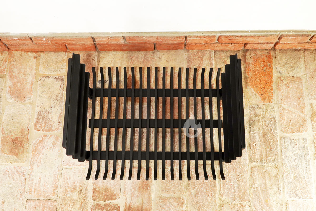 Braver Dragon vložka do zahradního krbu 67x53x45cm, 12 mm, rošt s bočními držáky