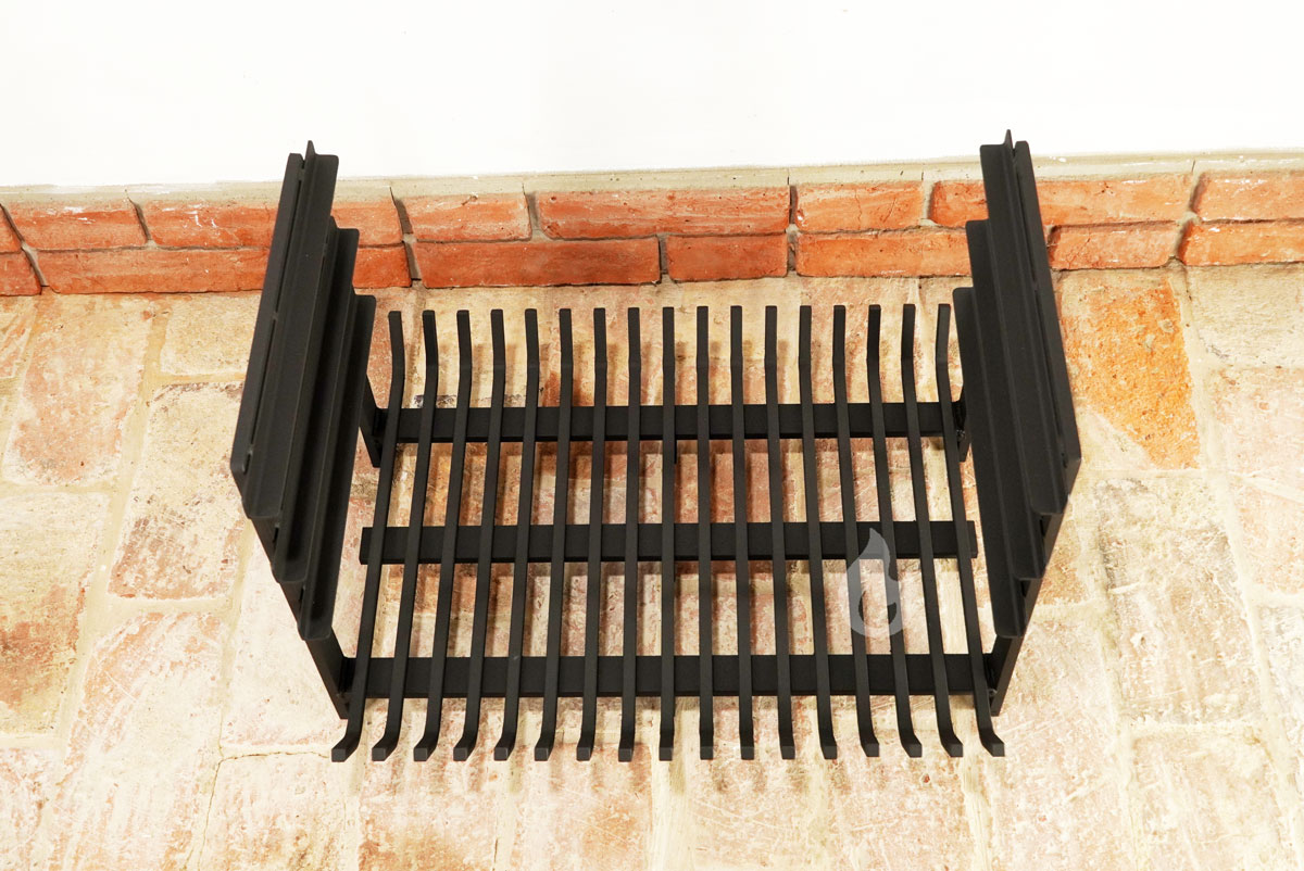 Braver Dragon vložka do zahradního krbu 67x53x45cm, 12 mm, boční držáky + grilovací rošt nerez