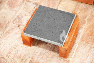 Braver Etna BBQ 30x30x3 cm grilovací kámen, lávový - šedý, velmi odolný