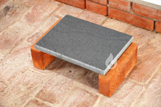 Braver Etna BBQ 40x30x3 cm grilovací kámen, lávový - šedý, velmi odolný