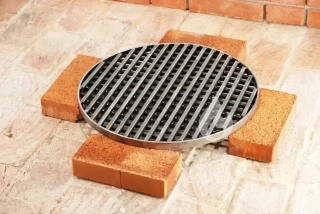 Braver Kruhový palivový rošt O-XCross 56 cm do zahradního krbu, mříž 12x12, lem 25 mm